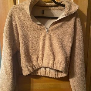 Tan fluffy pull over